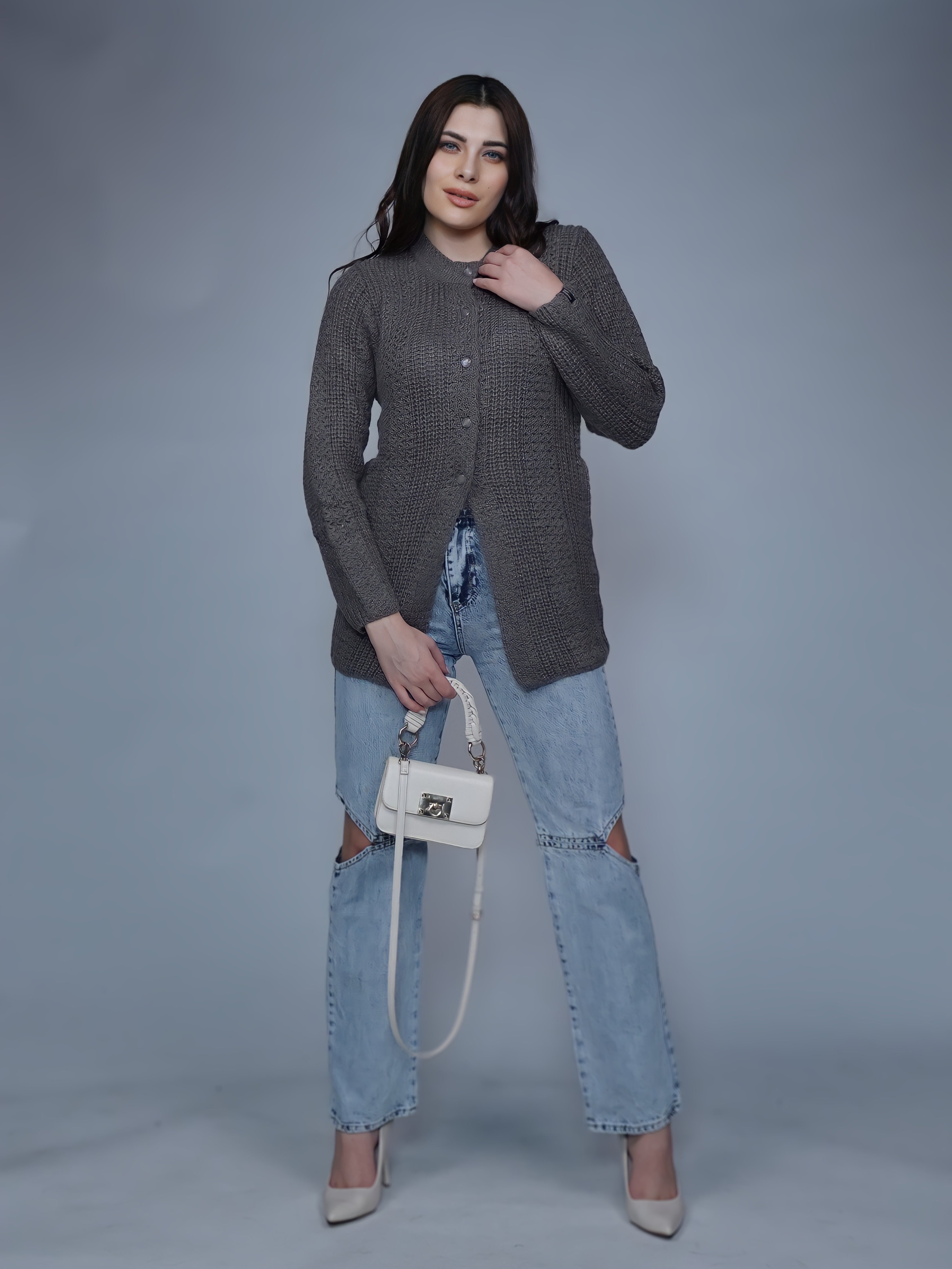 Button-Up Longline Cardigan