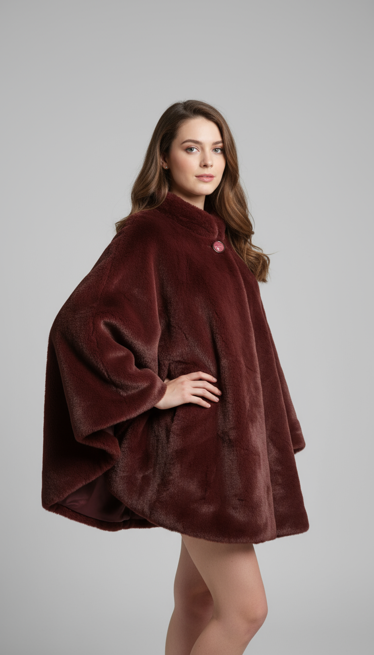 Luxury Faux Fur Cape