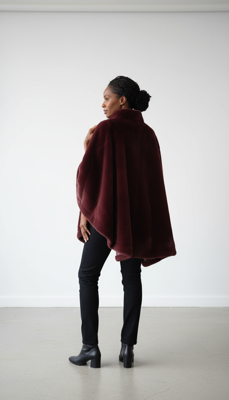 Luxury Faux Fur Cape