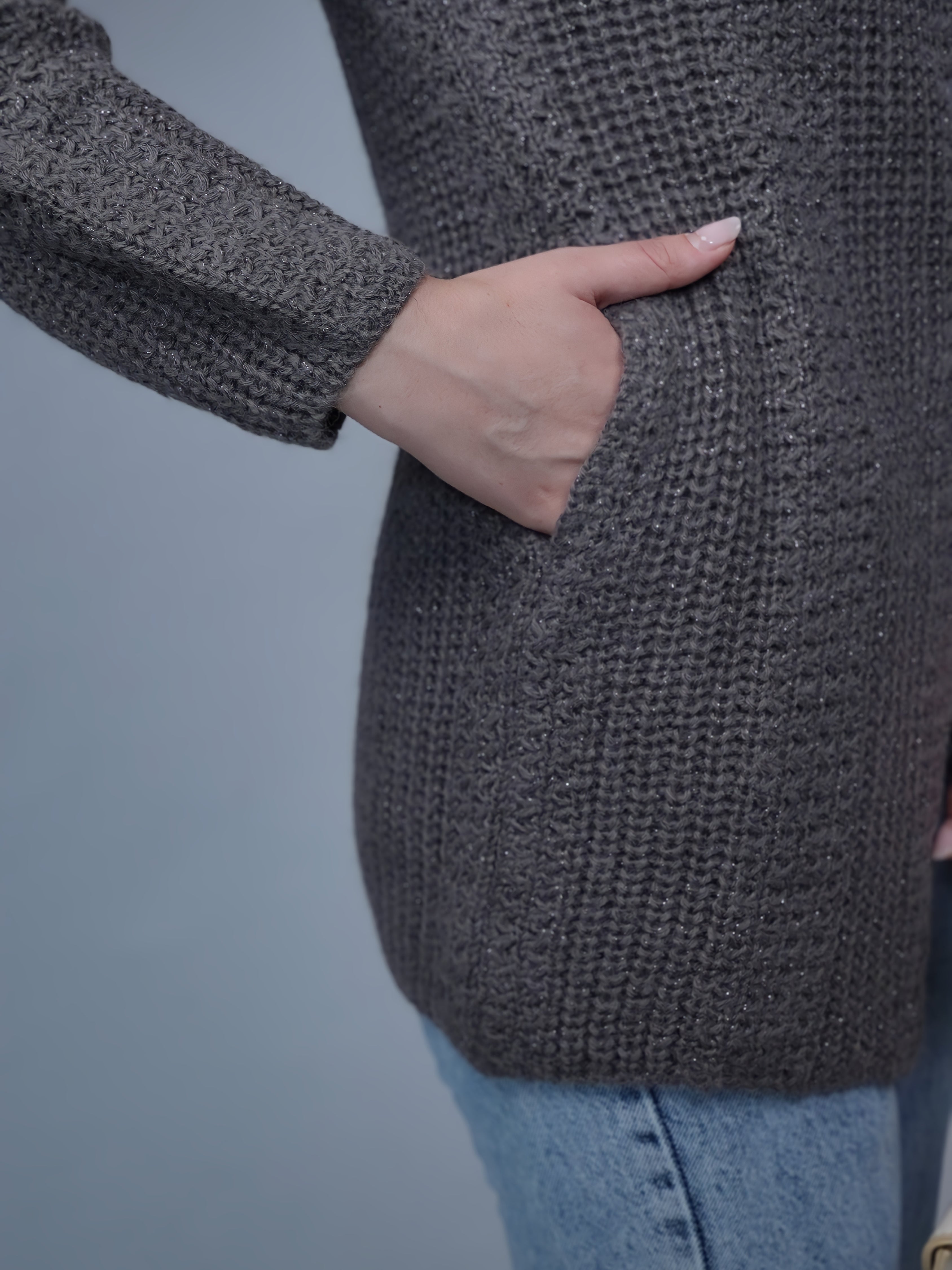 Button-Up Longline Cardigan