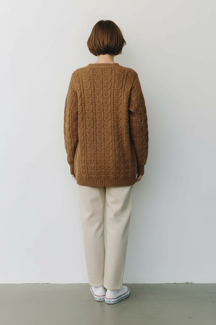 Cable-knit Cardigan