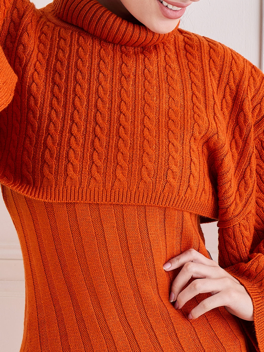 2-Piece Knitted Dress Set
